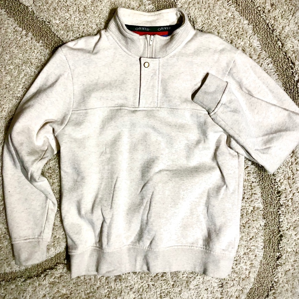 Orvis Men’s Signature Pullover 1/4 Zip Sweater
